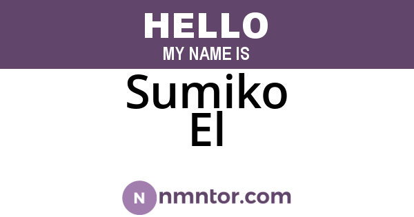 Sumiko El