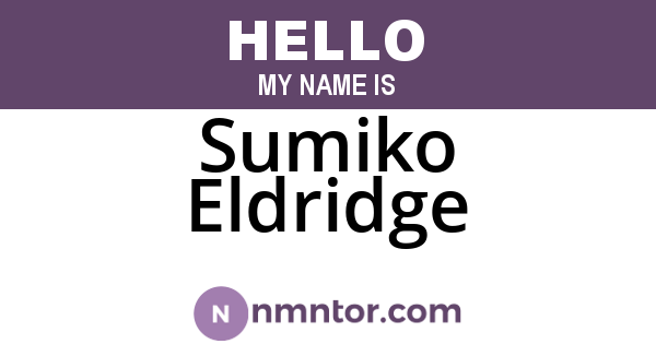 Sumiko Eldridge