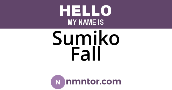 Sumiko Fall