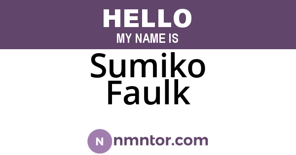 Sumiko Faulk