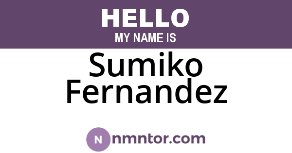 Sumiko Fernandez