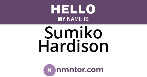 Sumiko Hardison