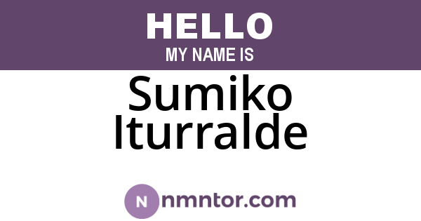Sumiko Iturralde