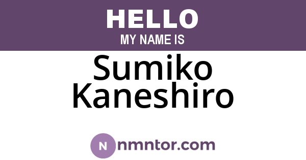 Sumiko Kaneshiro