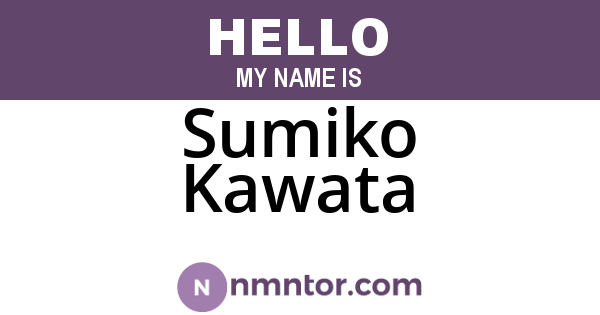 Sumiko Kawata