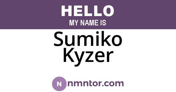 Sumiko Kyzer