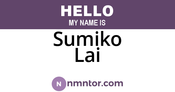 Sumiko Lai