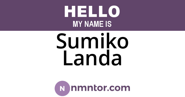 Sumiko Landa