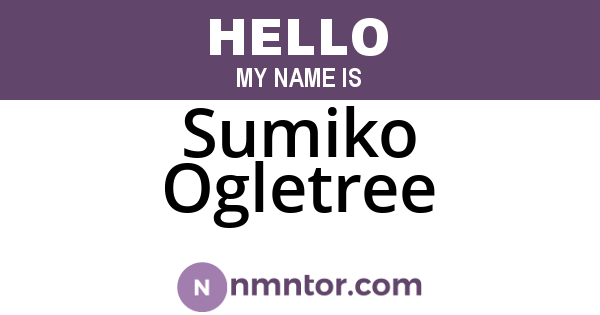 Sumiko Ogletree