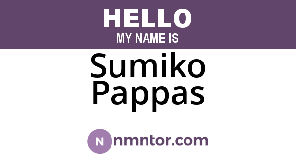 Sumiko Pappas