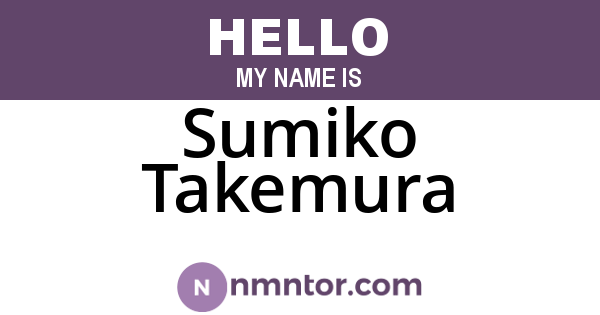 Sumiko Takemura