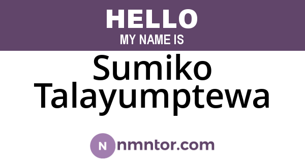 Sumiko Talayumptewa