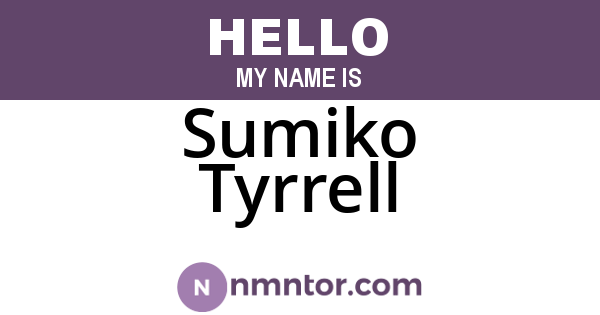 Sumiko Tyrrell