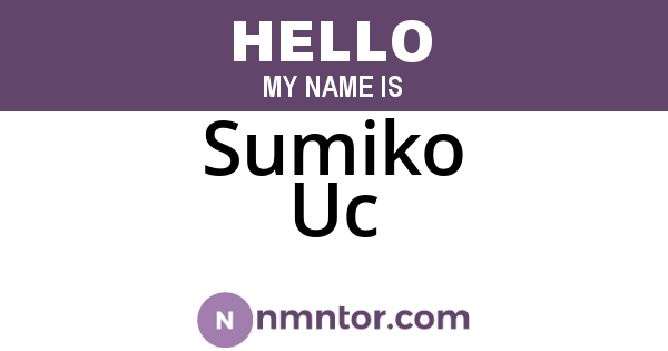Sumiko Uc