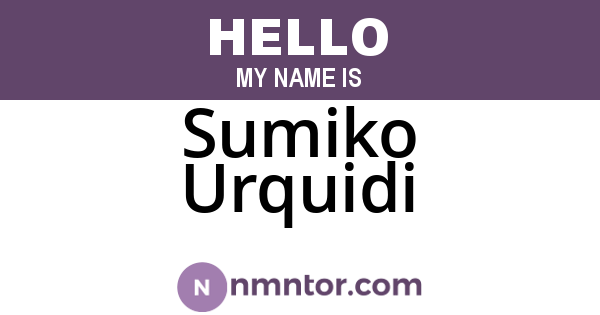 Sumiko Urquidi