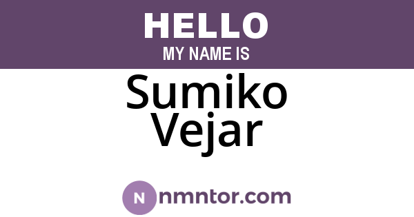 Sumiko Vejar