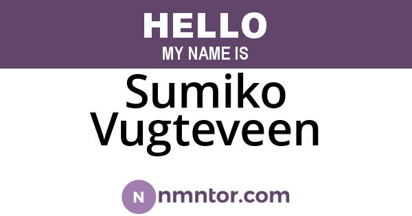 Sumiko Vugteveen