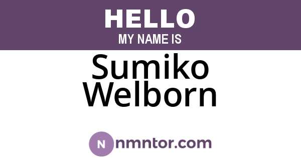 Sumiko Welborn