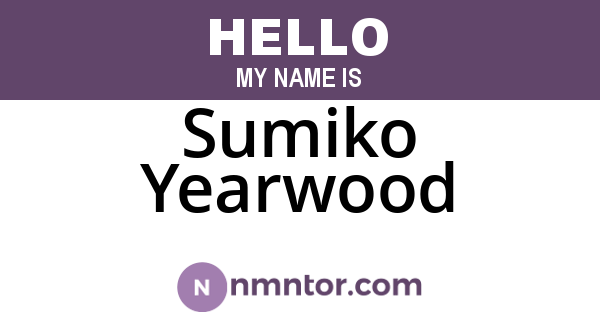 Sumiko Yearwood
