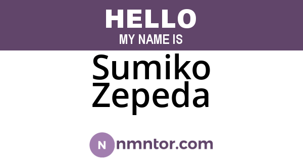 Sumiko Zepeda