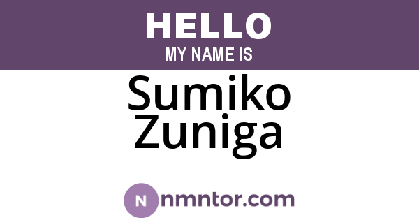Sumiko Zuniga