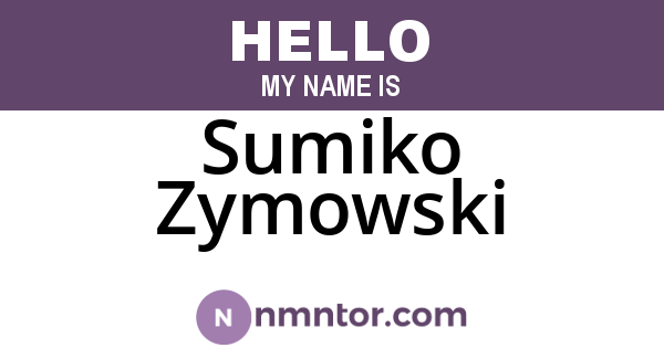 Sumiko Zymowski