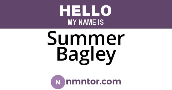 Summer Bagley