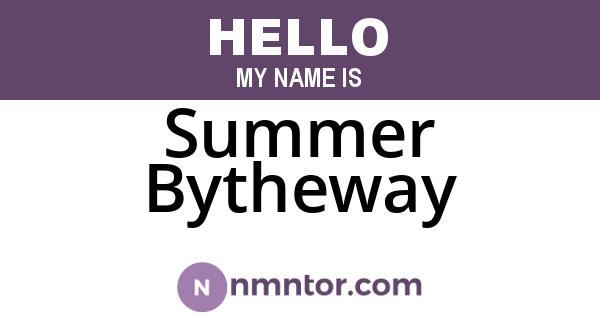 Summer Bytheway