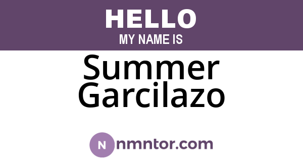 Summer Garcilazo