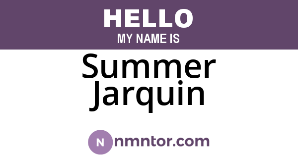 Summer Jarquin