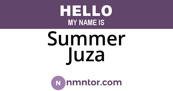 Summer Juza