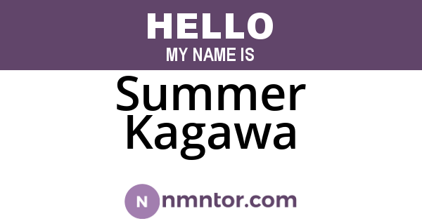 Summer Kagawa