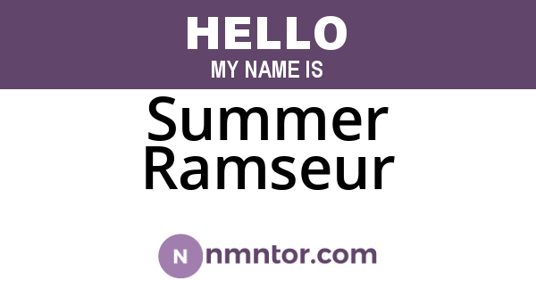 Summer Ramseur