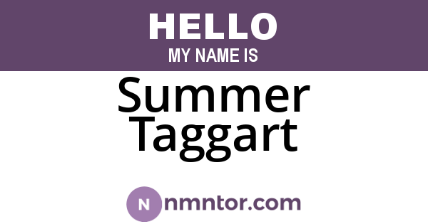 Summer Taggart