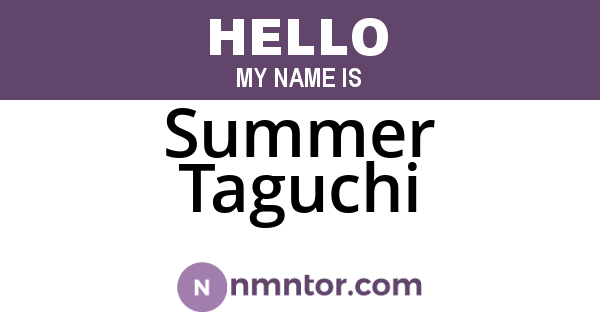 Summer Taguchi