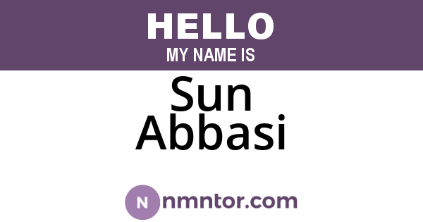 Sun Abbasi