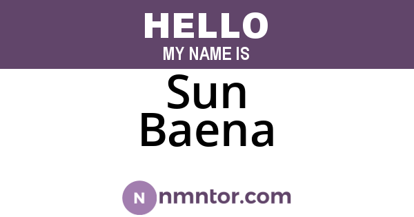 Sun Baena