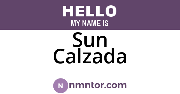 Sun Calzada
