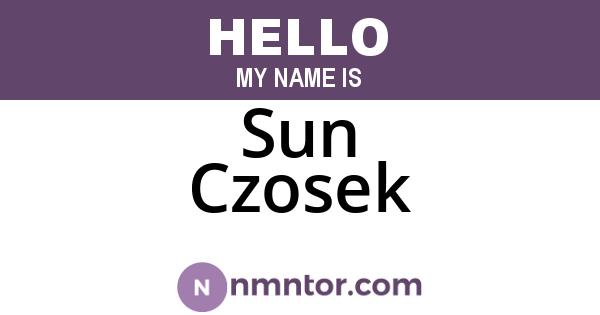 Sun Czosek