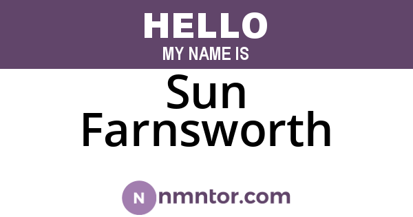 Sun Farnsworth