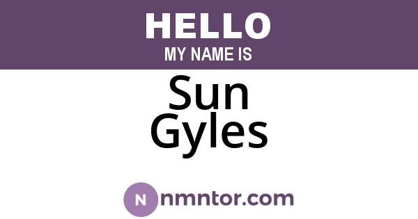 Sun Gyles