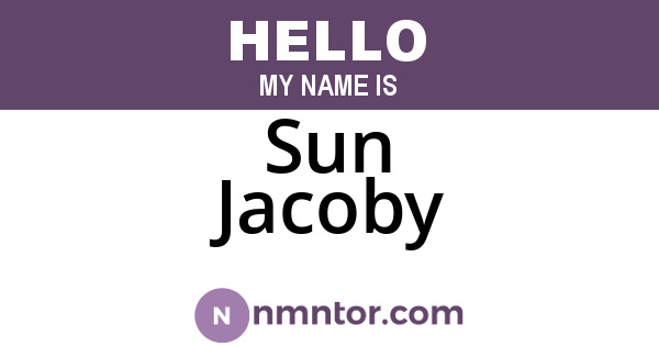 Sun Jacoby