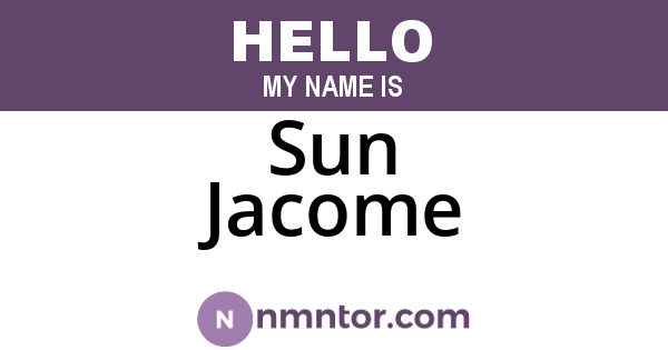 Sun Jacome