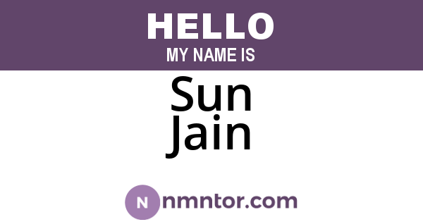 Sun Jain