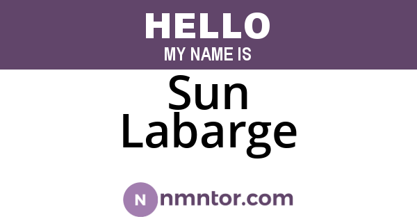 Sun Labarge