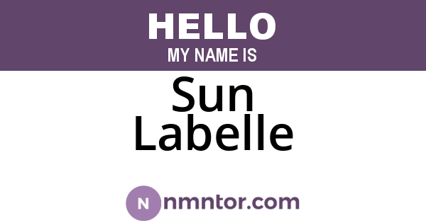 Sun Labelle