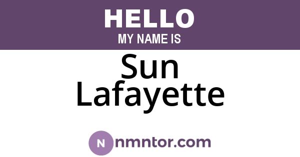 Sun Lafayette