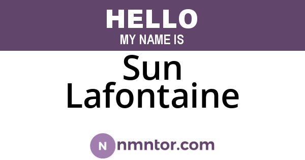 Sun Lafontaine