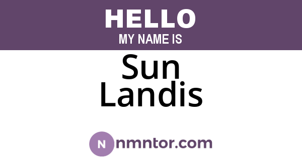 Sun Landis