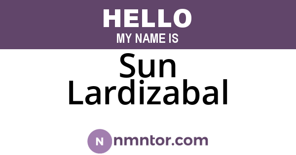 Sun Lardizabal